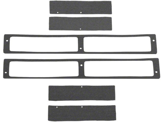 1968 Corvette Body Vent Seal Kit Rear