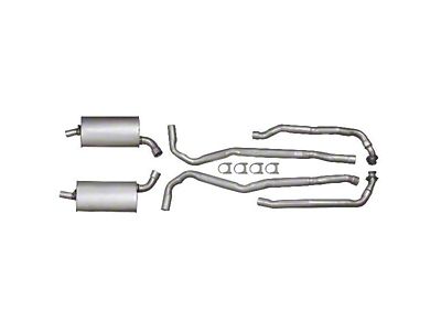 1968 Corvette Exhaust System Small Block 300hp Aluminized 2-1/2 With Automatic Transmission