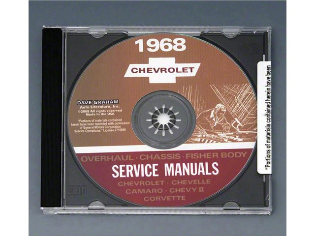 1968 Full Size Chevy Overhaul/Chassis/Body Service Manuals (CD-ROM)