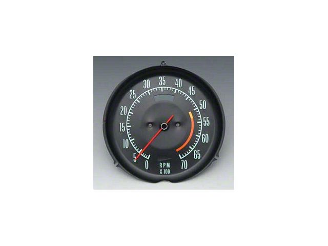 1968 Corvette Tachometer 5300 RPM Red Line