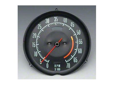 1968 Corvette Tachometer 5300 RPM Red Line