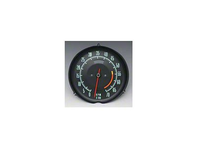 1968 Corvette Tachometer 5500 RPM Red Line