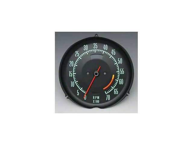 1968 Corvette Tachometer 6000 RPM Red Line