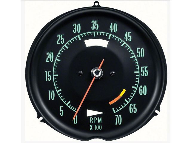 1968 Corvette Tachometer 6500 RPM Red Line