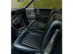 1968 Ford Galaxie Bucket Seat Upholstery, Front Only, Vinyl, Fastback, Formal Roof, Convertible