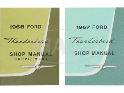 1968 Ford Thunderbird Shop Manual Set, 2 Volumes