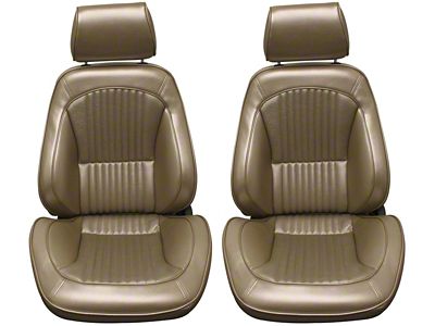 1968 Mustang Disctinctive Industries Standard Interior Touring II Front Bucket Seats, Pair