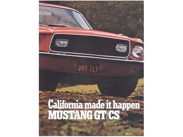 1968 Mustang GT/CS Sales Brochure