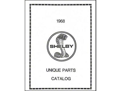 1968 Mustang Shelby Unique Parts Catalog, 32 Pages