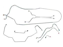 1968 Oldsmobile Cutlass/ 442/ F85 Convertible Power Disc Complete Brake Line Set 7pc, Stainless Steel