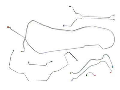 1968 Pontiac GTO / Tempest/ LeMans Hardtop Power Disc Complete Brake Line Set 8pc OE Steel
