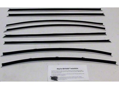 1968 Skylark 2 Door Hardtop Window Felt Kit - Without Special Moulding - Replacement Style