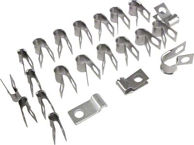 1969-1970 Corvette Brake And Fuel Line Clip Kit