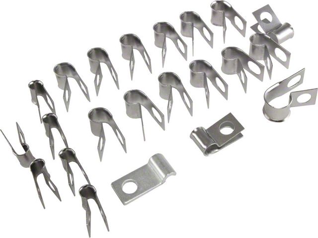 1969-1970 Corvette Brake And Fuel Line Clip Kit