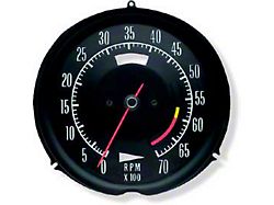 Tachometer 6000 Red Line (69-70 Corvette C3)