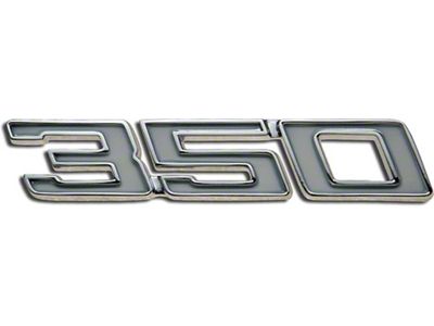 1969-1970 El Camino Fender Emblems 350 Script