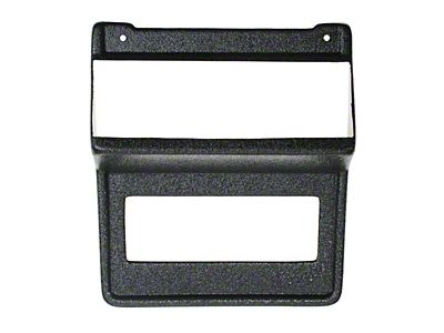 1969-1970 Mustang Aftermarket Single DIN Radio Bezel, Black Finish