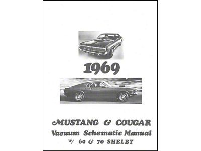 1969-1970 Mustang and Cougar Vacuum Schematic Manual, 12 Pages