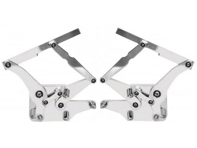 1969-1970 Mustang Billet Aluminum Hood Hinges, Pair