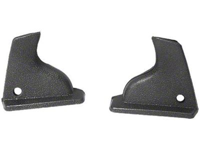 1969-1970 Mustang Black Plastic Interior Quarter Window Mouldings, Pair