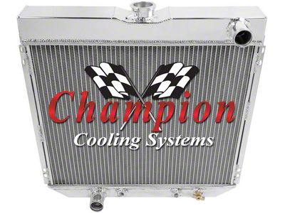 Ford Champion Aluminum Radiator, 4-Row, 1966-1973