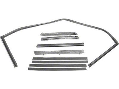 1969-1970 Mustang Convertible Roof Rail Seal Set, 5 Pieces