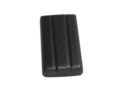 1969-1970 Mustang Deluxe Interior Console Arm Rest Pad, Black