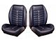 1969-1970 Mustang Fastback 2+2 TMI Sport X Vinyl Front and Rear Seat Cover Set