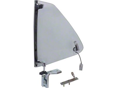 OPR 1969-1970 Mustang Fastback Clear Quarter Window Assembly, Right