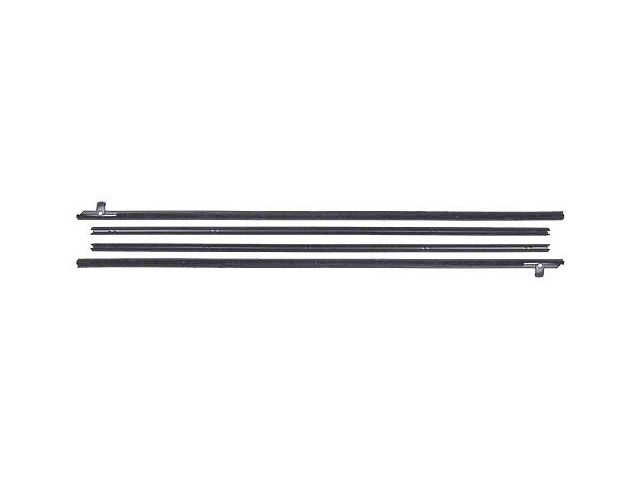 1969-1970 Mustang Fastback Door Belt Weatherstrip Kit, 4 Pieces