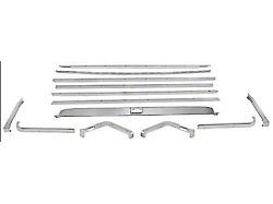 OPR 1969-1970 Mustang Fastback Fold Down Seat Molding Kit, 13 Pieces