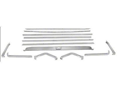 OPR 1969-1970 Mustang Fastback Fold Down Seat Molding Kit, 13 Pieces
