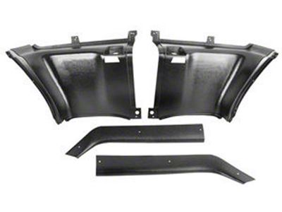 1969-1970 Mustang Fastback Quarter Trim Panels for Cars with Fold Down Rear Seat (fold-down seats only)