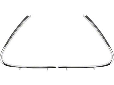 OPR 1969-1970 Mustang Fastback Quarter Window Outside Mouldings, Pair