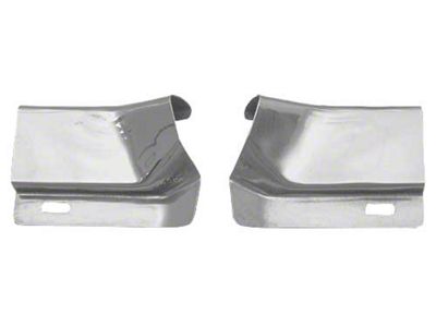 OPR 1969-1970 Mustang Fastback Roof Drip Rail Moulding Joint Covers, Pair