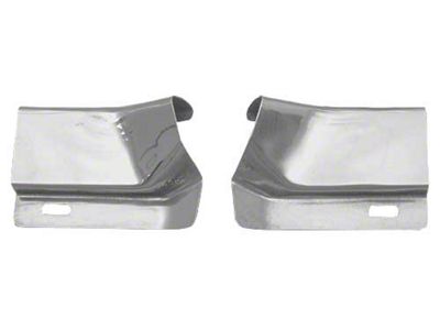 1969-1970 Mustang Fastback Roof Drip Rail Moulding Joint Covers, Pair