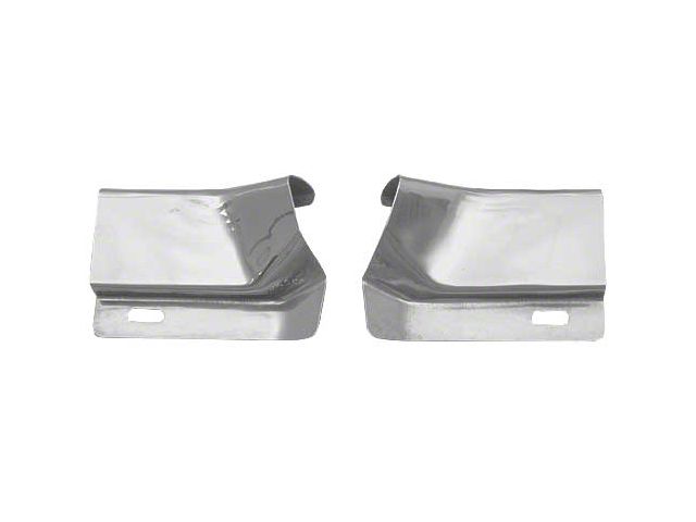 1969-1970 Mustang Fastback Roof Drip Rail Moulding Joint Covers, Pair