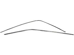 1969-1970 Mustang Fastback Roof Rail Drip Moldings, Pair