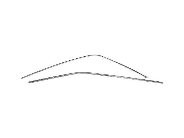 1969-1970 Mustang Fastback Roof Rail Drip Moldings, Pair