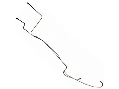 1969-1970 Mustang Stainless Steel FMX Transmission Cooler Line Set, 351W V8 with Standard Cooling (FMX Trans, 351W V8 with Standard Cooling)