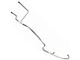 1969-1970 Mustang Stainless Steel FMX Transmission Cooler Line Set, 351W V8 with Standard Cooling (FMX Trans, 351W V8 with Standard Cooling)
