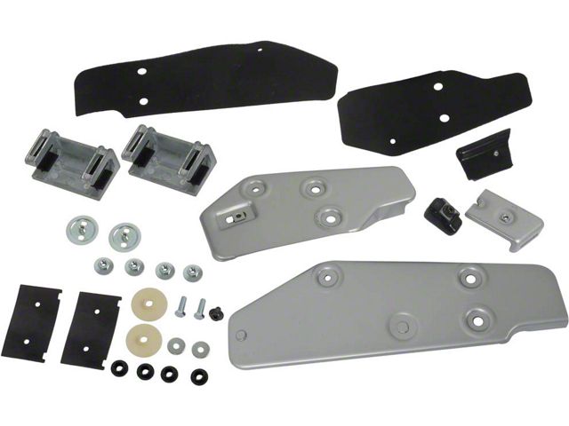 1969-1970 Mustang Front and Rear Door Glass Bracket and Stop Kit, Left