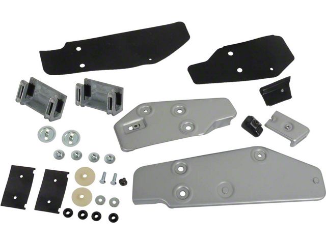 1969-1970 Mustang Front and Rear Door Glass Bracket and Stop Kit, Right