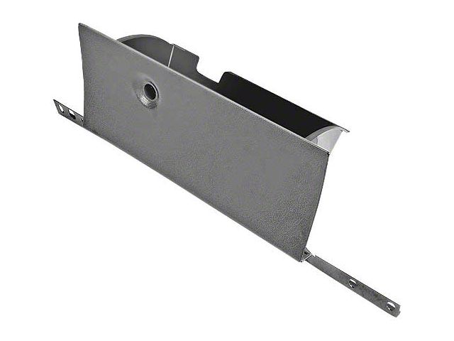 1969-1970 Mustang Glove Box Door with Liner and Hinge, Black Finish