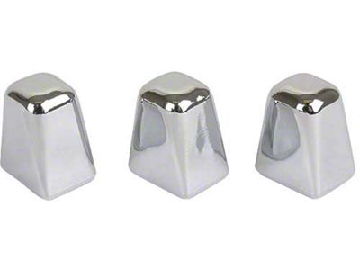 1969-1970 Mustang Heater Control Knob Set, 3 Pieces