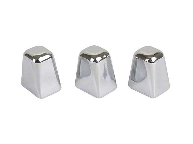 1969-1970 Mustang Heater Control Knob Set, 3 Pieces