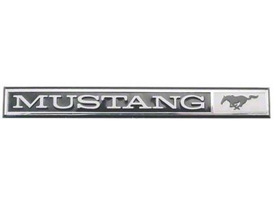 1969-1970 Mustang Peel and Stick Type Dash Panel Emblem Insert