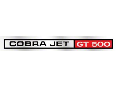 1969-1970 Mustang Shelby Cobra Jet GT500 Dash Decal