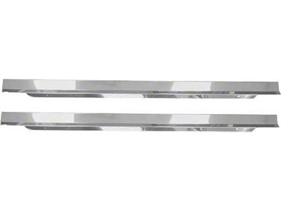 CA 1969-1970 Mustang Stainless Steel Accessory Door Sill Plates, Pair