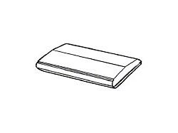 1969-1970 Mustang Standard Interior Console Arm Rest Pad, Black